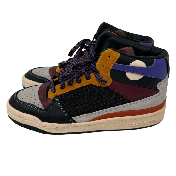 Adidas Forum Mid Patchwork Hi Top Sneakers Purple Men’s 8 HP5359 - Picture 7 of 11